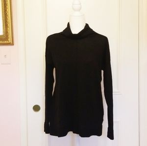 EILEEN FISHER merino wool black turtleneck